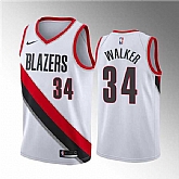 Portland Trail Blazers #34 Jabari Walker White Association Edition Stitched Basketball Jersey Dzhi,baseball caps,new era cap wholesale,wholesale hats